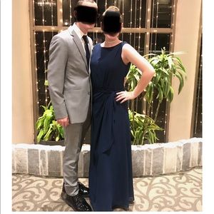 Navy Blue Kanali Formal Dress